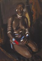 Alfred Neville Lewis; Seated Zulu Woman