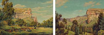 Erich Mayer; Eastern Free State Landscape, two
