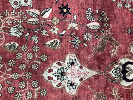 A silk Qum carpet, Iran, 1960s
