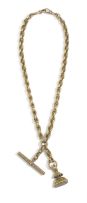 9ct gold watch chain necklace
