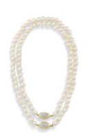 Strand of opera length cultured pearls