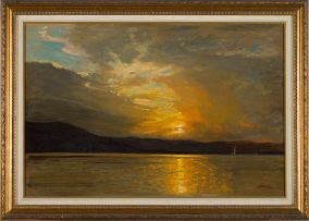 Walter Gilbert Wiles; Sunset over the Water