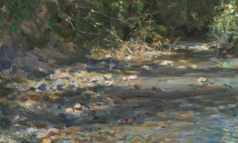 Cecil Thornley Stewart; Stream with Trees