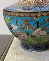 A Chinese cloisonné vase, 20th century