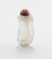 A Chinese crystal 'finger citron' snuff bottle, Qing Dynasty, 19th century