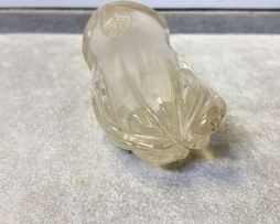 A Chinese crystal 'finger citron' snuff bottle, Qing Dynasty, 19th century