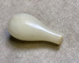 A Chinese pale celadon jade snuff bottle, Qing Dynasty, 19th century
