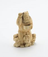 A Japanese ivory okimono, Meiji period, 1868-1912