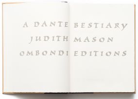 Judith Mason; A Dante Bestiary (Artist's Book)