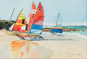 Denby Meyer; Low Tide; A Time to Sail, two