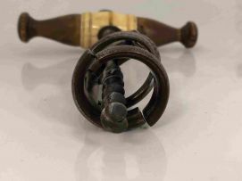 A spring loaded steel corkscrew, DR Patent No. 70870, late 19th century