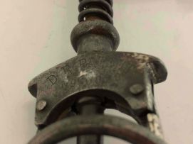 A spring loaded steel corkscrew, DR Patent No. 70870, late 19th century