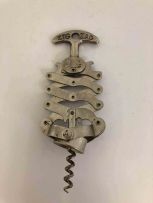 A Zig-Zag 'Made in France' BTE S.G.D.G. Fn&EL. M.&M DEP compound lever corkscrew, early 20th century