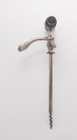 A steel champagne tap, early 20th century