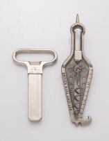 A West German Monopol 'Ah-so' chrome corkscrew, 20th century