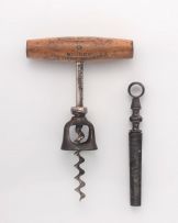 An APOSTLE steel brandy corkscrew, late 19th century