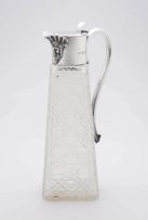 An Edward VII silver-mounted claret jug, Dowler & Sons, Birmingham, 1902