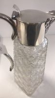 An Edward VII silver-mounted claret jug, Dowler & Sons, Birmingham, 1902