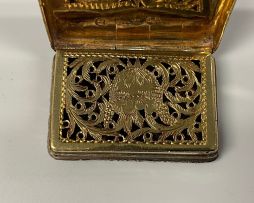 A William IV silver vinaigrette, Ledsam, Vale & Wheele, Birmingham, 1830