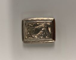 A William IV silver vinaigrette, Ledsam, Vale & Wheele, Birmingham, 1830