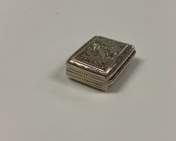 A William IV silver vinaigrette, Ledsam, Vale & Wheele, Birmingham, 1830