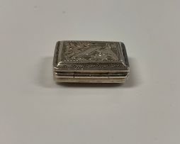 A William IV silver vinaigrette, Ledsam, Vale & Wheele, Birmingham, 1830