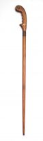 A fruitwood sword/walking stick