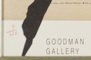 William Kentridge; William Kentridge: Goodman Gallery, Johannesburg, March 2003, poster