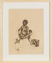 Zwelidumile Geelboi Mgxaji Mslaba 'Dumile' Feni; Mother and Child