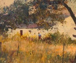 Christopher Tugwell; Farmstead Through the Trees