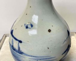 Two Chinese provincial blue and white guglets, 19th/20th century