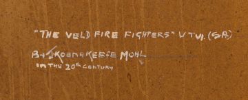 John Koenakeefe Mohl; The Veld Fire Fighters, W Tvl (SA)
