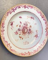 A pair of Chinese famille-rose dishes, Qianlong period, 1735-1796