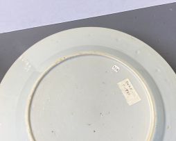 Two Chinese blue and white plates, Qianlong period, 1735-1796