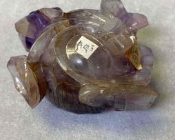 A Chinese amethyst lotus water pot