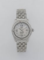 Lady's diamond and stainless steel 'Wings Lady' Chronometre Breitling wristwatch, Ref A67350