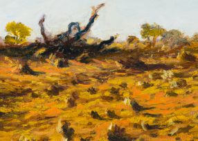 Walter Meyer; Kalahari Landscape with Trees