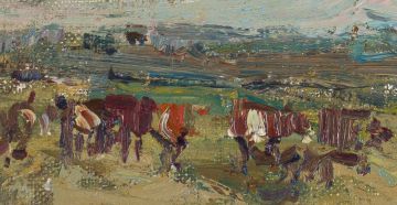 Adriaan Boshoff; Landscape with Cows