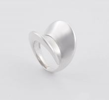Georg Jensen sterling silver ring, No 93, designed by Nanna Ditzel, 1923-2005, Denmark