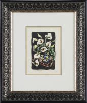 Gregoire Boonzaier; Vase of Arum Lilies; Hibiscus, two