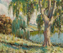 Sydney Carter; Lakeside Trees