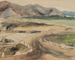 Maud Sumner; Landscape with Dam Wall