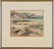 Maud Sumner; Landscape with Dam Wall