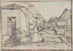 Florence Zerffi; Street in Malay Quarter, Cape Town