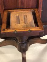 A Colonial mahogany and rosewood tilt-top centre table, late 19th century