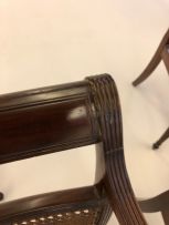 A set of four Colonial mahogany armchairs, late 19th century