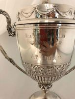 An Edward VII silver trophy cup, Hawksworth, Eyre & Co Ltd, London, 1903