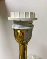 An Italian Banci Firenze gilt-metal and Murano glass six-light lamp, 1980s