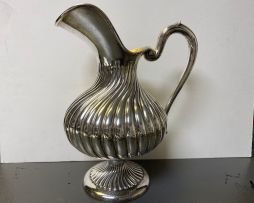 A Portuguese silver water jug, Oporto, 1938 - 1984, .925 sterling