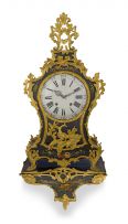 A Louis XVI style gilt-metal-mounted bracket clock, late 19th/early 20th century